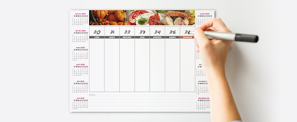 Calendrier magnétique personnalisé