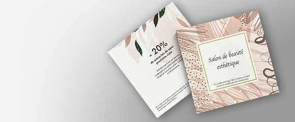Impression Carte format carré