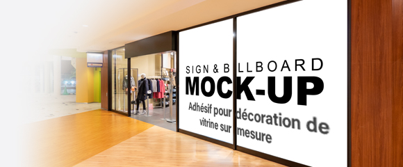 Impression Adhésif extérieur vitrine sur mesure