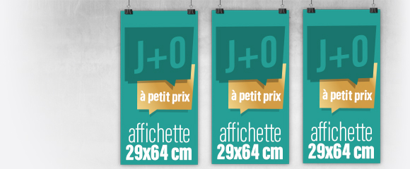 Impression Affichette 29 x 64 cm