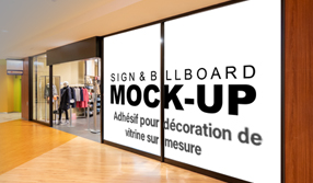 Adhésif extérieur vitrine sur mesure