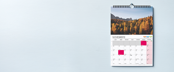 Impression Calendrier mural personnalisé