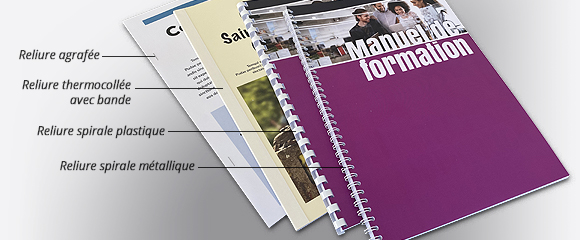 Impression Document A4 relié 