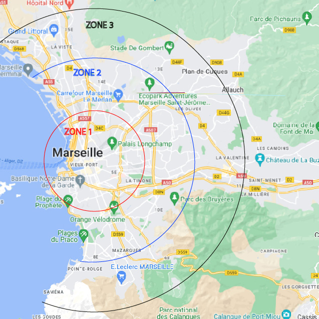 Zone Marseille Canebiere