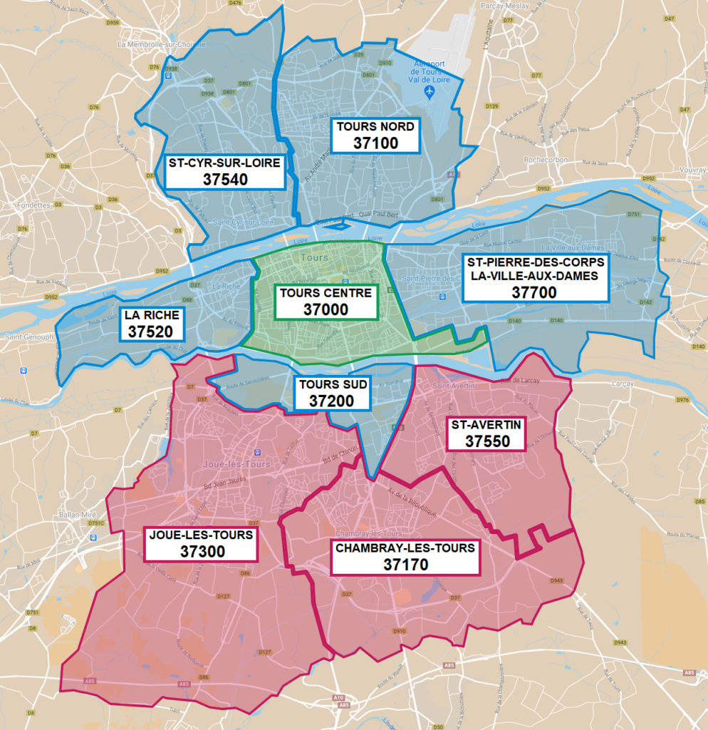 zone pour tours