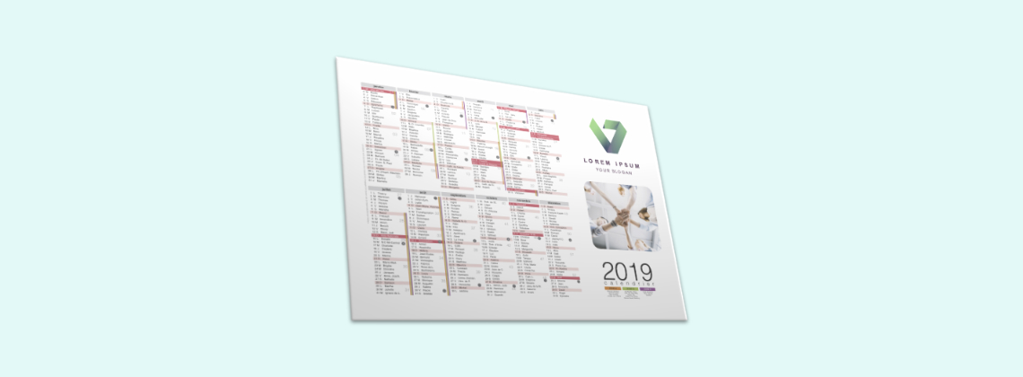 Calendrier sous-main